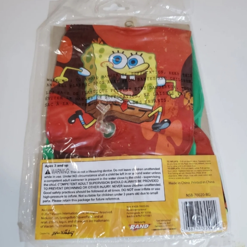 Spongebob Inflatable Arm Floaties - Picture 2 of 2